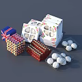 Assorted Pastries and Macarons in Decorative Boxes with Union Jack and Floral Patterns