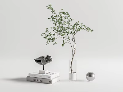 Modern Ornaments Combination Vase Ornaments 3d model