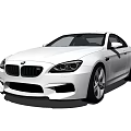 White BMW Sports Car Exterior Design With Sleek Body And Alloy Wheels