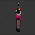 Pink Modern Tactical Rifle With Sleek Design And High Quality Optical Scope 3d model