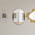 Bathroom mirror Decorative mirror 3d model