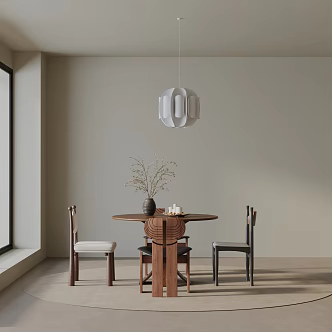 Modern table combination 3d model
