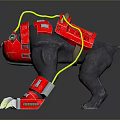 Game Movie Character Mechanical Gorilla With Red Armor And Yellow Accents Sharp Claws