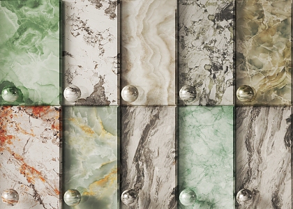 Jade Stone Marble Slab Landscape Stone 3d model