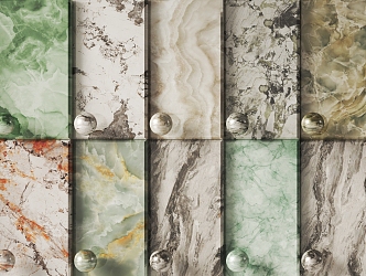 Jade Stone Marble Slab Landscape Stone 3d model