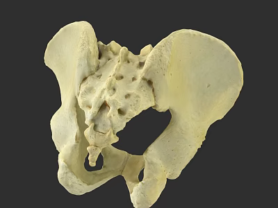 Pelvic Organs Anatomical Model Showing Detailed Human Pelvis Bone Structure 3d model