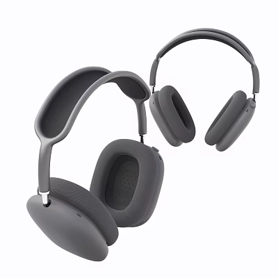 Comfortable Modern Headphones Design With Soft Ear Pads Adjustable Headband And Wireless Connectivity 3d model