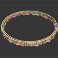 Luxury Gold Bracelet With Exquisite Inlaid Small Pearls And Elegant Design