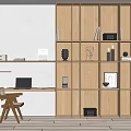 Modern Bookshelf 3d model