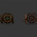 Industrial Equipment With Gear Mechanisms Pipe And Metal Structures