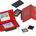 Retro game machine game card old game machine vintage game machine 3d model