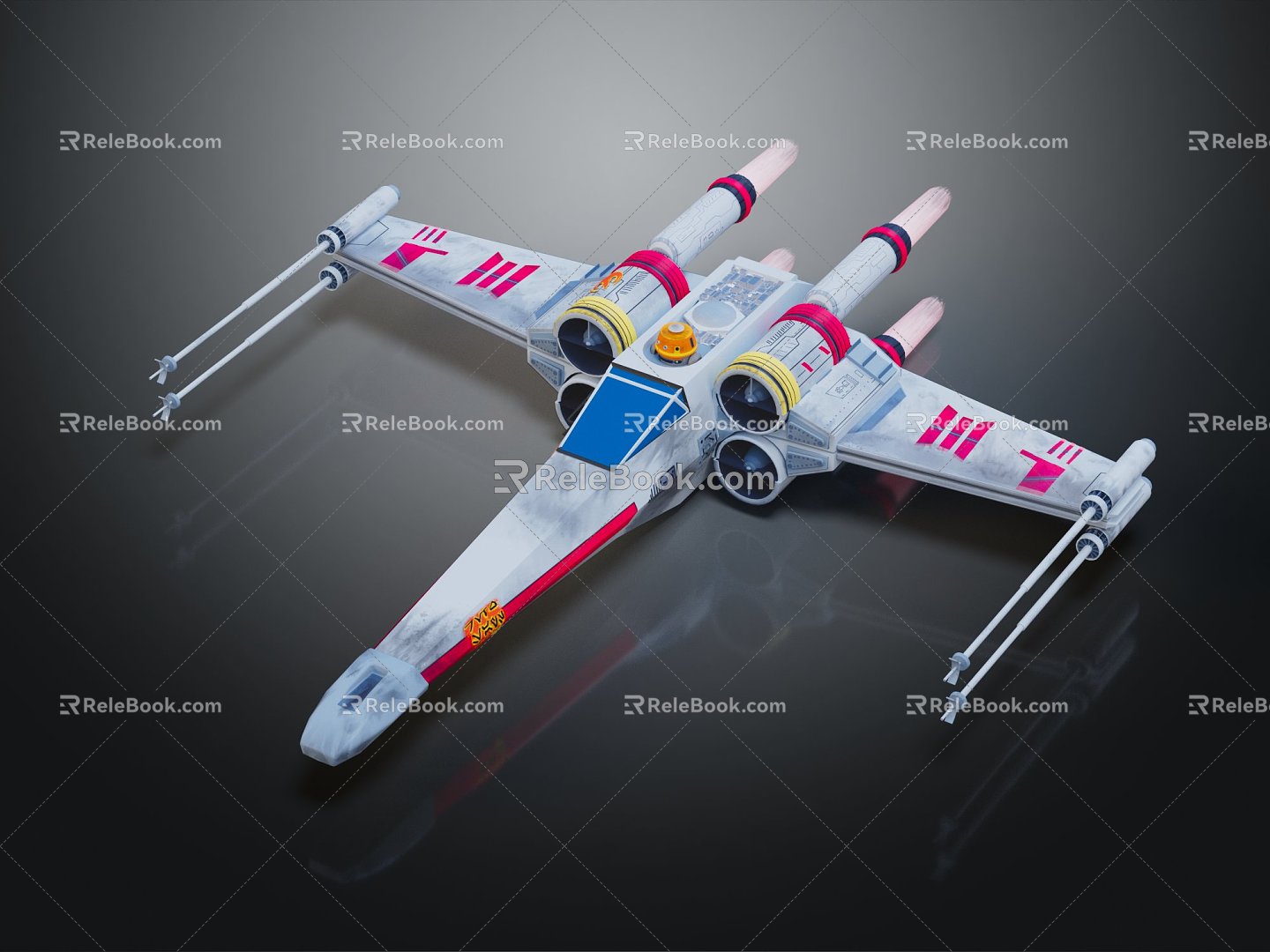 Modern Fighter Fighter Fighter Science Fiction Fighter 3d model