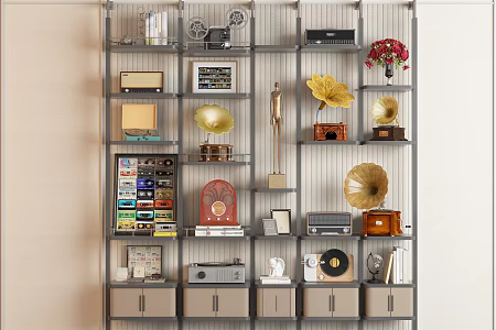 retro phonograph 3d model