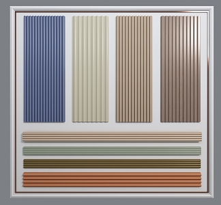 Modern wall panel 3d model