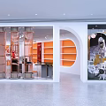 New Craftsmanship Era Specialty Store With Modern Design Circular Decor And Product Displays