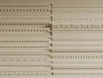 French plaster line 3d model