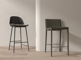 Modern Bar Chair 3d model