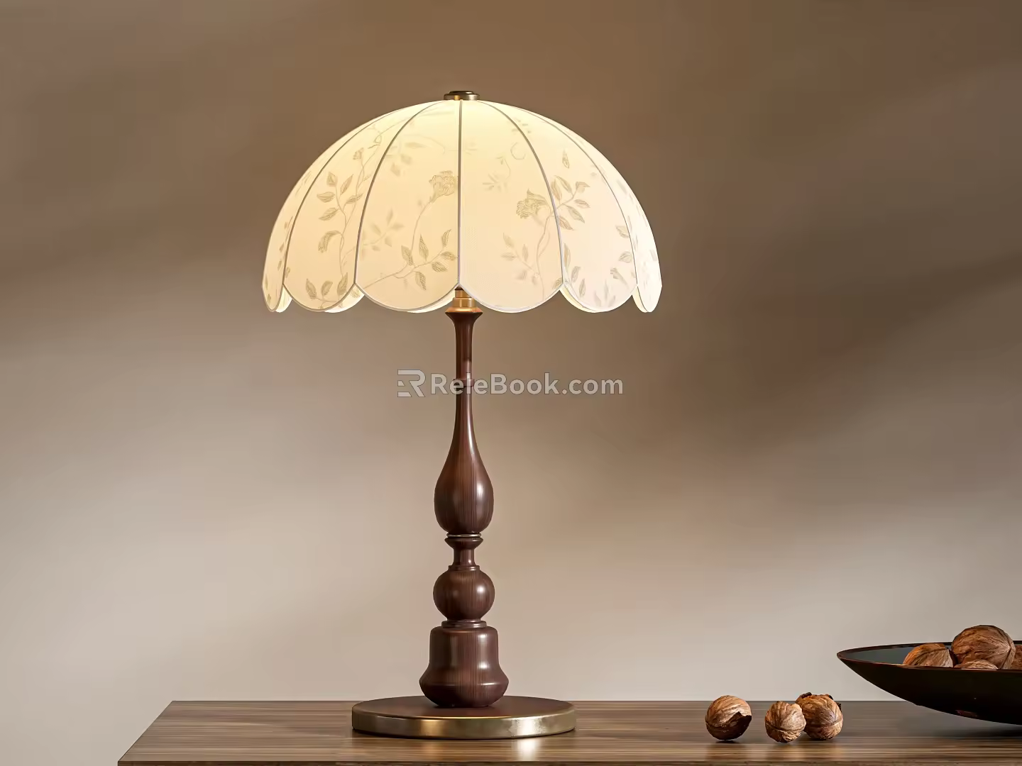 French Middle Style Table Lamp 3d model