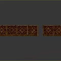 Traditional Wooden Reception Desk Design With Decorative Patterns And Storage Drawers