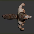 3D Fantasy Character Design Of Muscular Humanoid Werewolf Creature With Fierce Features