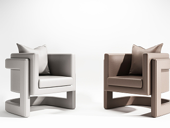 Modern single sofa 3d model