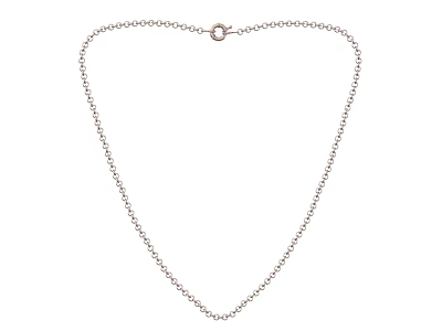 Elegant Silver Delicate Chain Necklace With Simple Clasp For Daily Fashion Wear 3d model