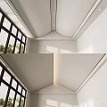 New Chinese-style Ceiling Herringbone Ceiling 3d model