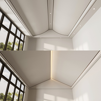 New Chinese-style Ceiling Herringbone Ceiling 3d model