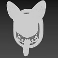 Elegant Carved Fox Head Wall Mounted Decorative Plate Decoration With Ornate Frame
