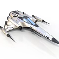 Advanced Futuristic Spacecraft Design With Sleek Structure For Interstellar Exploration Missions