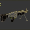 rifle semi-automatic rifle combat rifle battle rifle carbine war rifle attack rifle 3d model