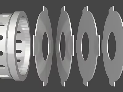 High Quality Hardware Tools Metal Washers Precision Mechanical Components For Industrial Use 3d model