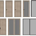 Modern swing door 3d model