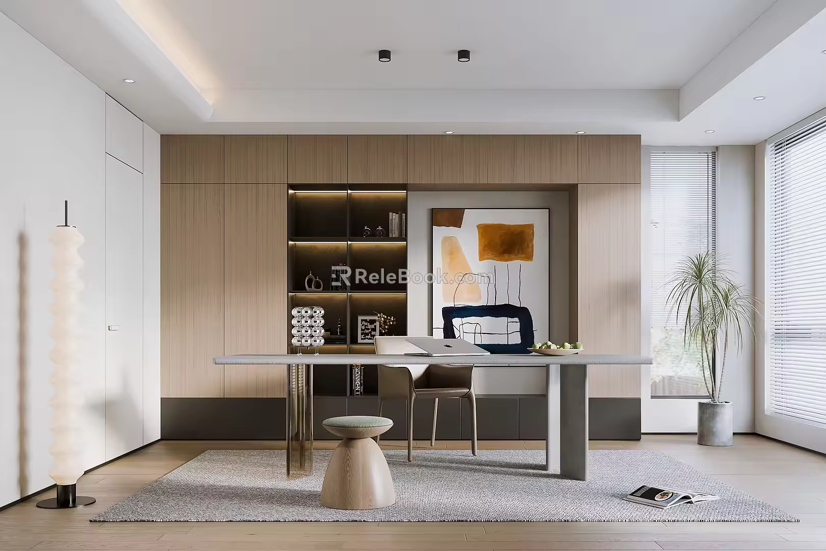 Modern study 3d model