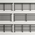 Various Stylish Metal Railing Designs With Vertical Bars And Decorative Patterns