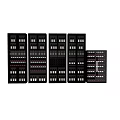 Luxury Modern Wine Cabinet Design With Multiple Bottle Racks And Glass Door Storage