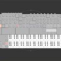 Creative Musical Instrument and Art Supplies LEGO Brick Keyboard with Stand Knobs and Buttons