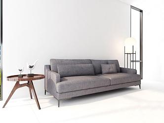 Double sofa 3d model