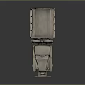Functional Vintage Military Truck With Open Cargo Bed And Multi Wheel Setup