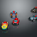 Colorful Toy Cars Collection With Racing Truck Off Road And Sports Vehicle Designs