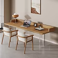 Modern Desk Computer Desk Large Board Table Horizontal Hall Table 3d model