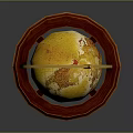 Vintage Decorative Globe With Wooden Stand And Detailed Earth Sphere
