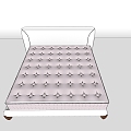 Modern Single Bed 3d model