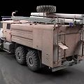 Heavy Duty Off Road Utility Vehicle With 6x6 Wheels And Roof Mounted Equipment