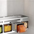 Stainless Steel Kitchen Storage Containers With Transparent Windows And Multiple Compartments For Grain