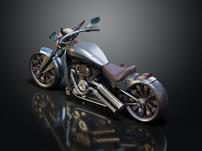 INDUSTRIAL LOFT MOTORCYCLE 3d model