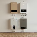 Vanward Wall Mounted Water Heaters With Digital Display In Gold White And Gray