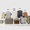 Stylish Rolling Luggage And Suitcases With Various Colors And Sizes For Travel