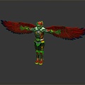 Character Warrior Wings Sci-Fi Warrior Sci-Fi Character Game Character Realistic Character 3d model