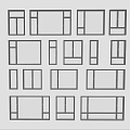 Modern windows combination windows glass windows floor-to-ceiling windows balcony windows bay windows bedroom windows sliding windows casement windows doors and windows 3d model